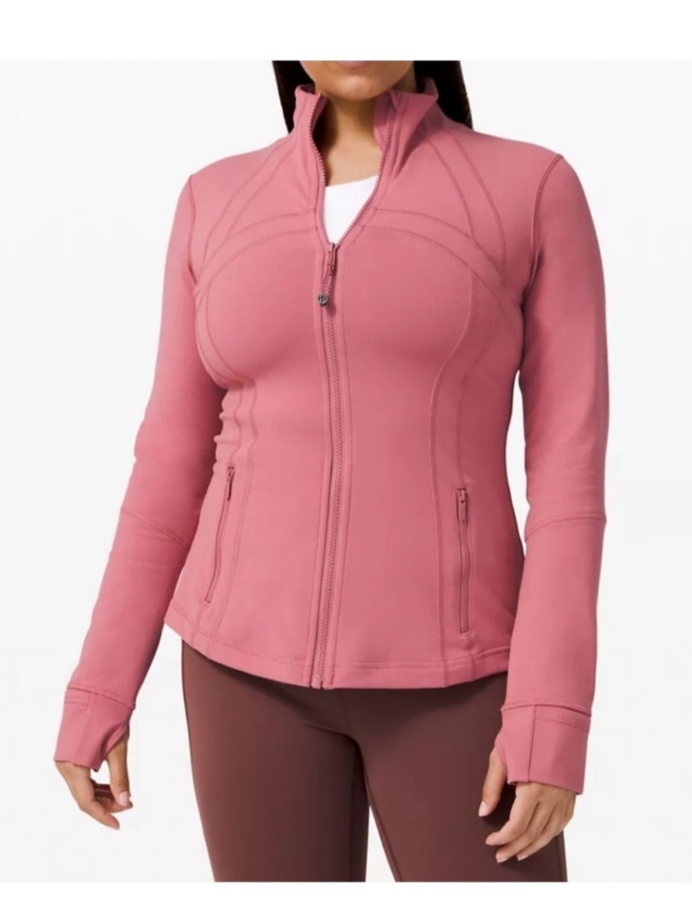 LULULEMON DEFINE Jacket VINTAGE ROSE / DARK CANYON ~ Nantucket Red / Pink sz 6